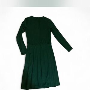J. Crew Forest Green Long-Sleeve Dress